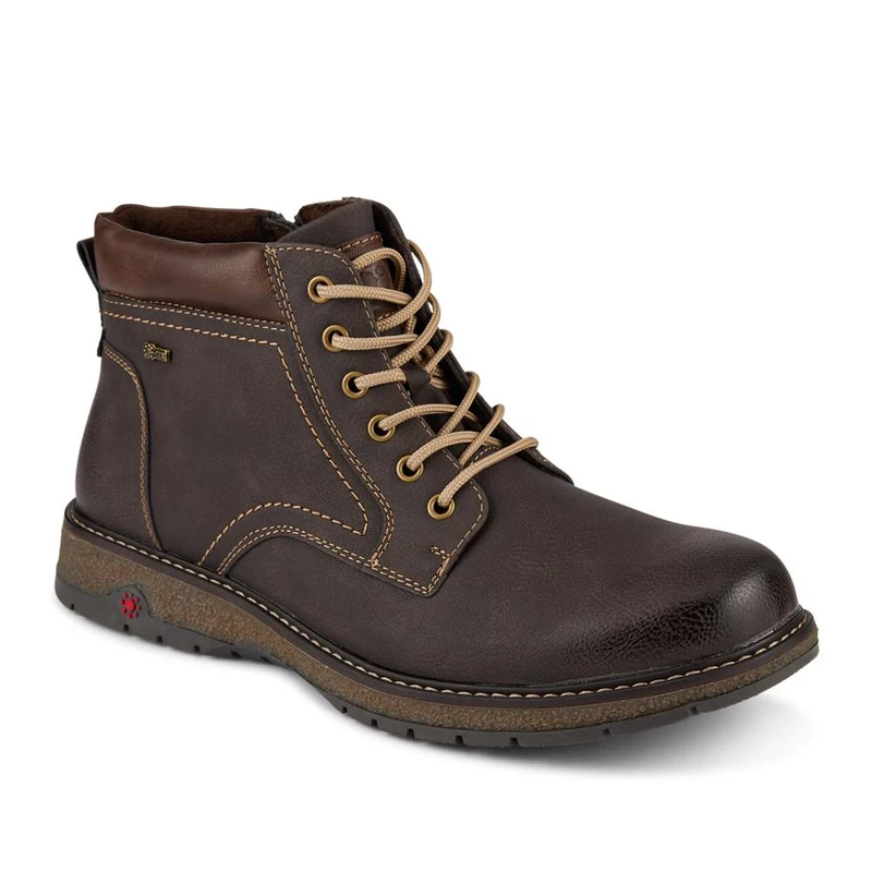 Relife Wide Fit Lace-Up Boots - RELIF42004 / 327 806 - Dark Brown