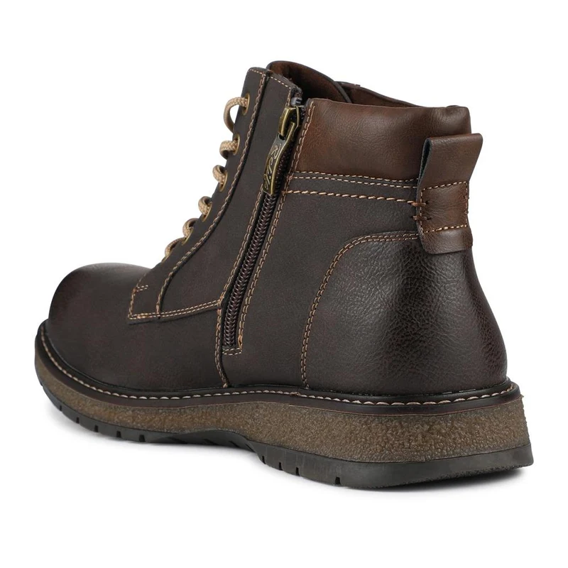 Relife Wide Fit Lace-Up Boots - RELIF42004 / 327 806 - Dark Brown
