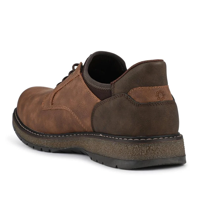 Relife Wide Fit Lace-Up Shoes - RELIF42000 / 327 804 - Tan
