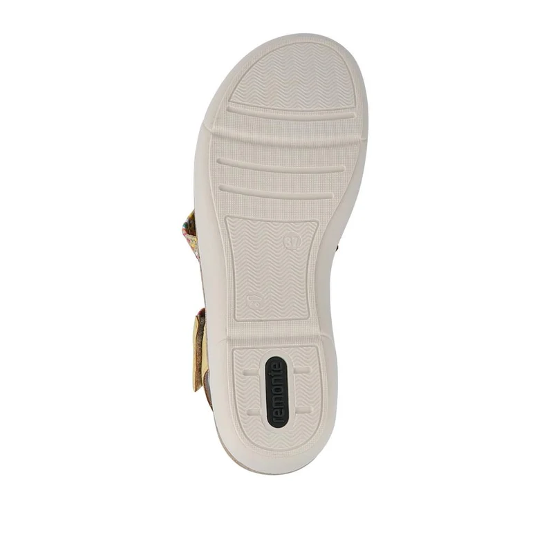 Leather Dual-Fastening Sandals - DRS41513 / 327 092 - Yellow