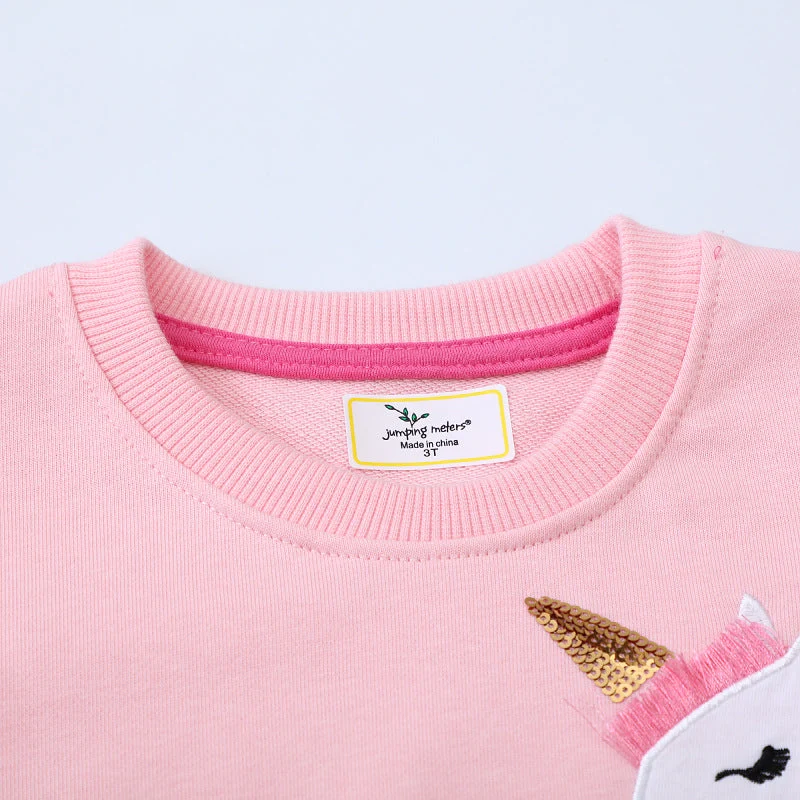 Mädchen Sweatshirt mit glitzerndem Einhornmotiv Drune