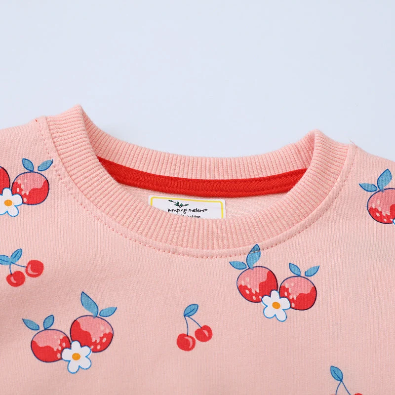 Mädchen Sweatshirt mit fröhlichem Kirsch-Design Drune