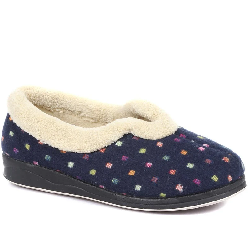 Polka Dot Slippers - QING34003 / 320 210