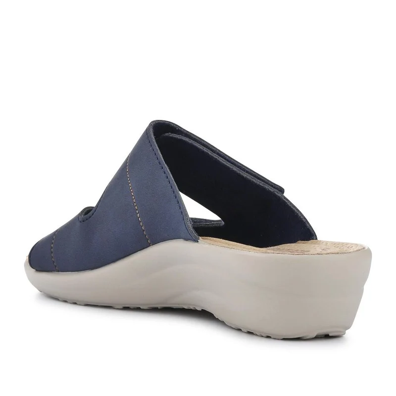 Fly Flot Dual Touch Fastening Leather Mules - FLY41049 / 326 679 - Blue
