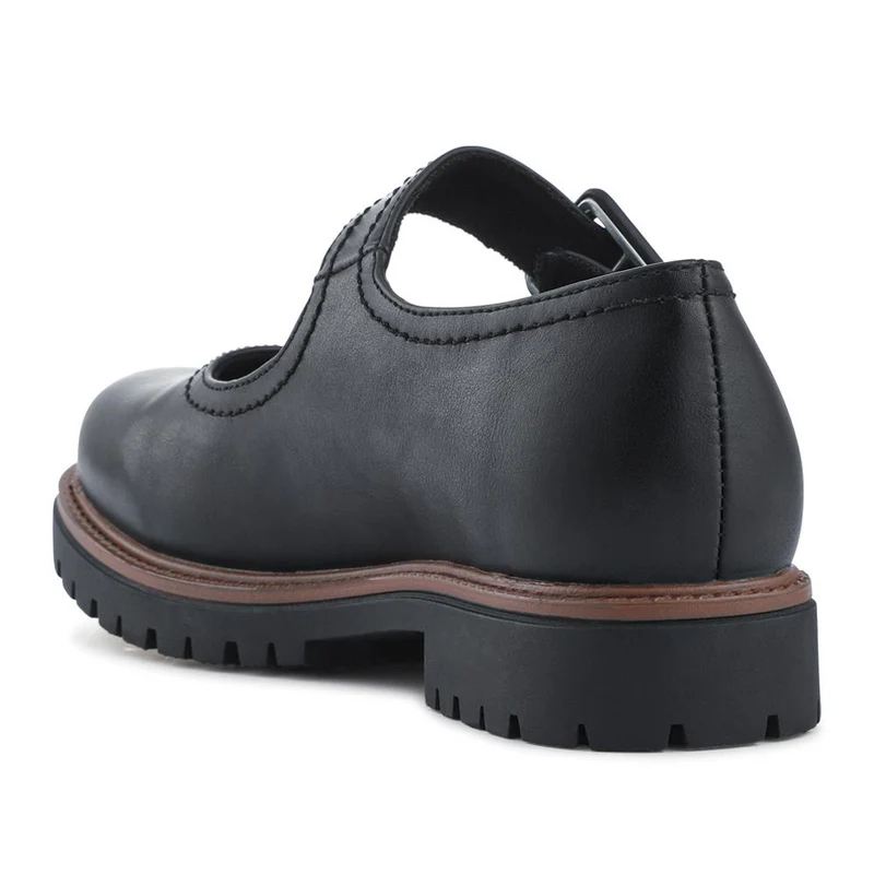 Wide Fit Touch Fasten Chunky Mary Janes - WBINS42025 / 327 954 - Black