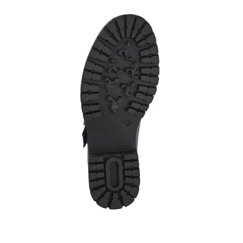 Wide Fit Touch Fasten Chunky Mary Janes - WBINS42025 / 327 954 - Black
