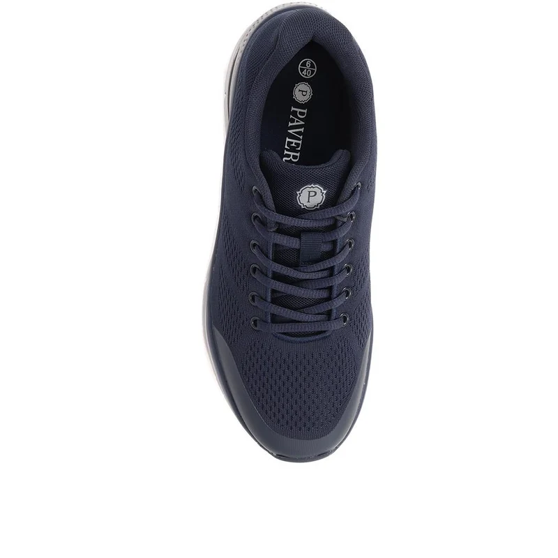 Lace-Up Trainers - SUNT39001 / 324 895 - Navy
