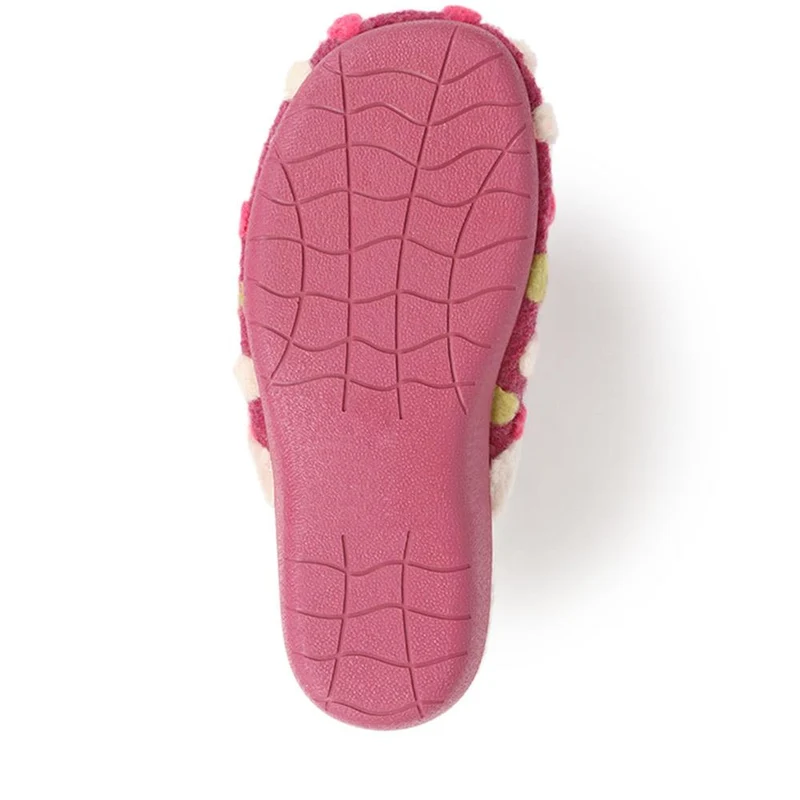 Cushioned Mule Slippers - FEVI40009 / 326 326 - Pink Multi