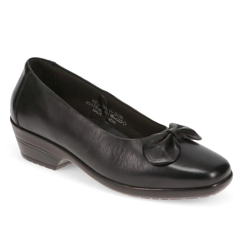 Wide-Fit Bow-Detailed Leather Pumps - KF40025 / 326 379