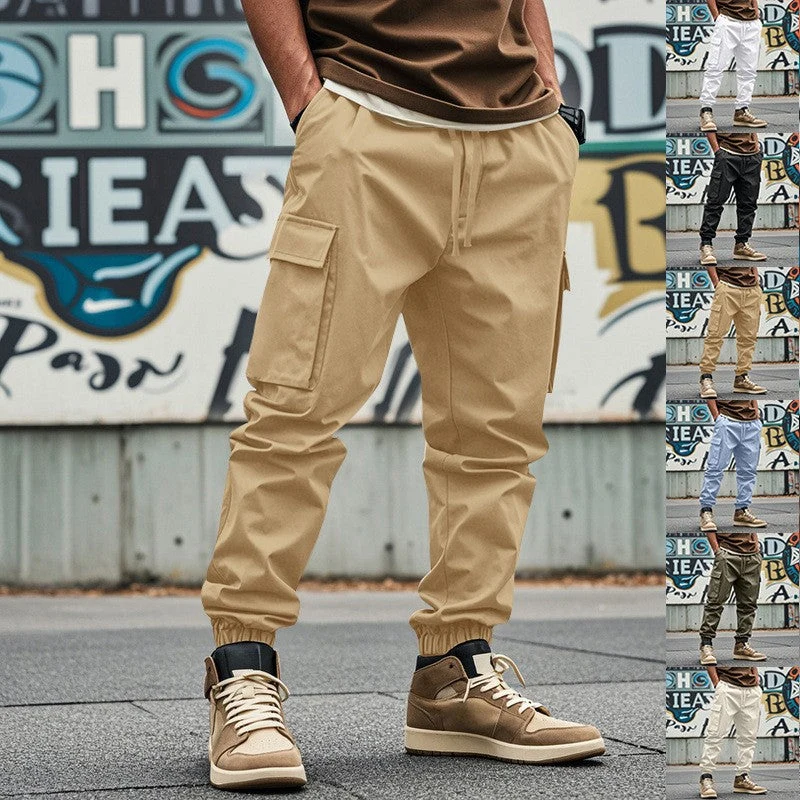 Herren Cargo-Hose mit verstellbarem Bund und praktischen Seitentaschen Drune