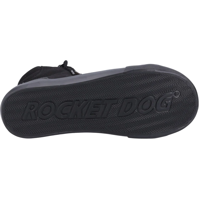 Rocket Dog Damen Jazzin Hi 12A Canvas-Trainer – Schwarz