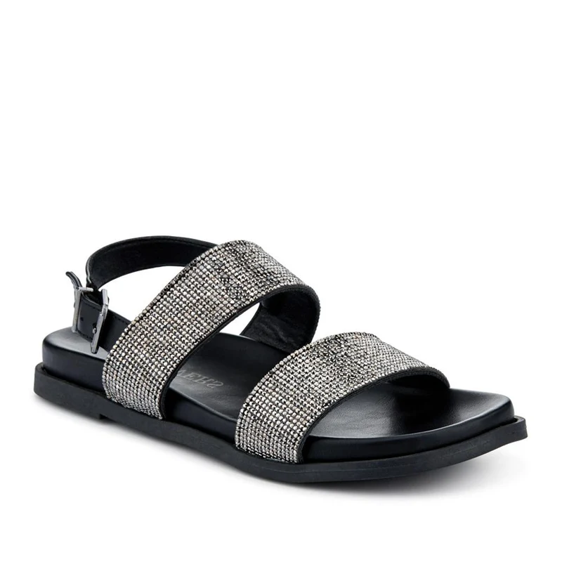 Buckled Slingback Sandals - PLAN41011 / 327 142 - Black