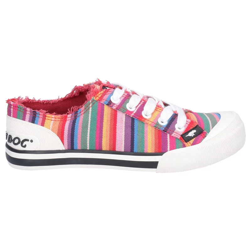 Rocket Dog Damen Jazzin Eden Stripe Trainer - Rot