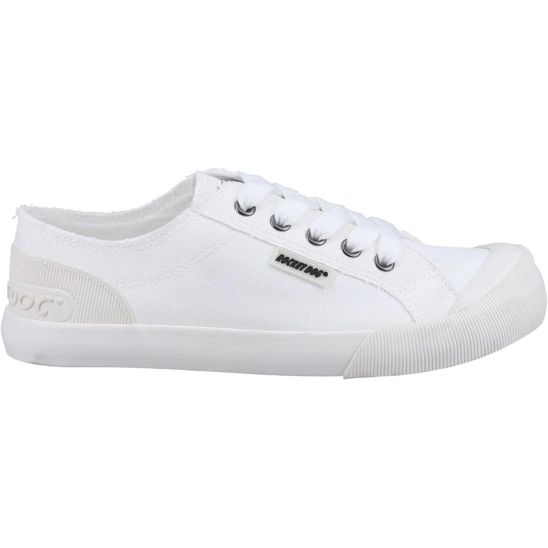 Rocket Dog Damen Jazzin 12A Canvas-Trainer – Weiß