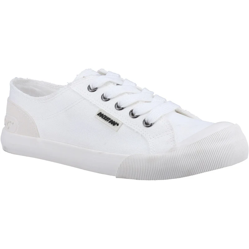 Rocket Dog Damen Jazzin 12A Canvas-Trainer – Weiß
