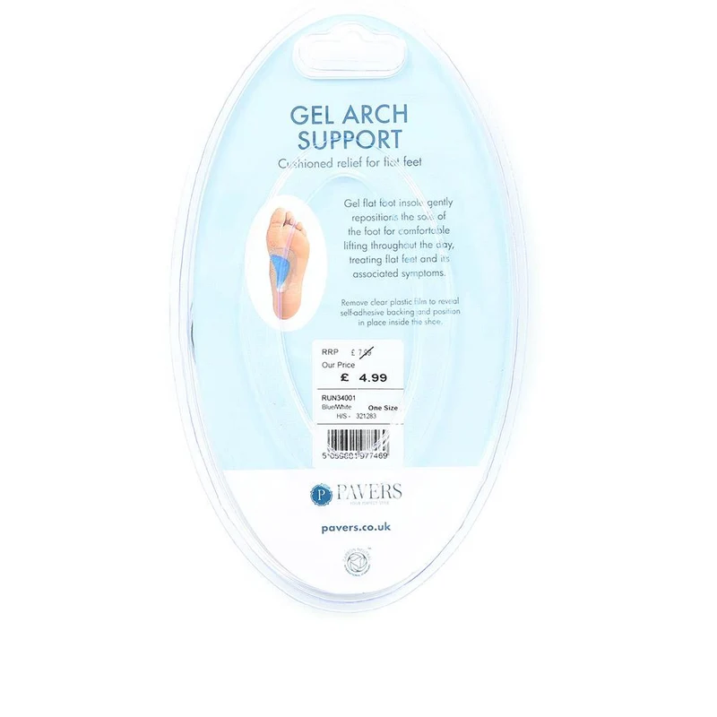 Gel Arch Supports for Flat Feet - RUN34001 / 321 283 - Blue-White