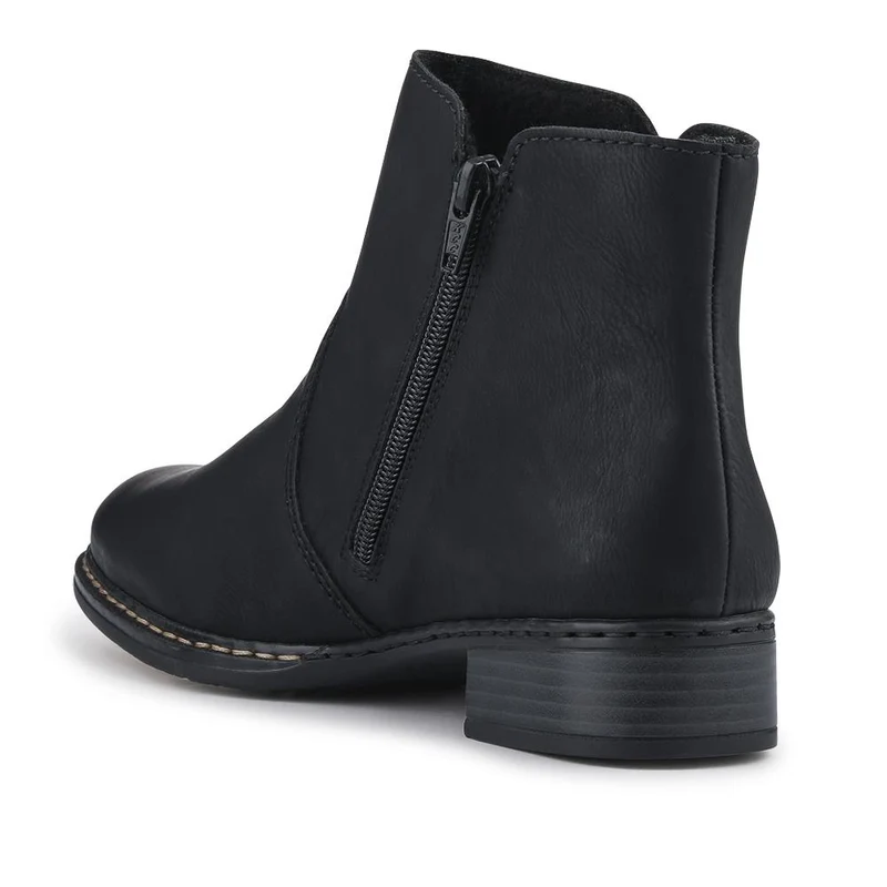 Rieker Flat-Heeled Ankle Boots - RKR42510 / 327 796 - Black