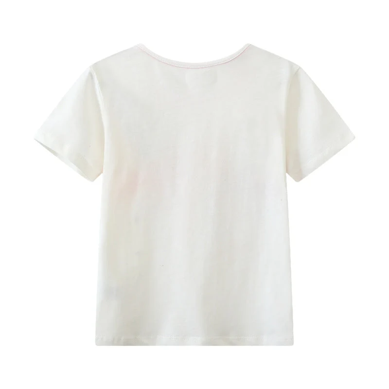 Mädchen T-Shirt mit buntem Flamingo-Design Drune