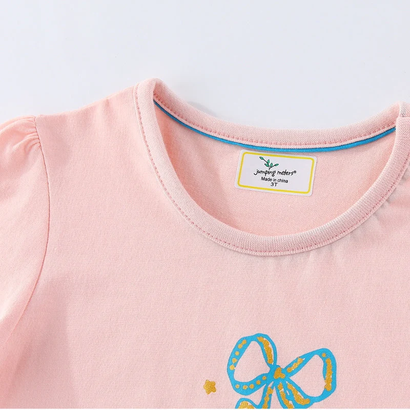 Mädchen T-Shirt mit buntem Pferdedruck Drune