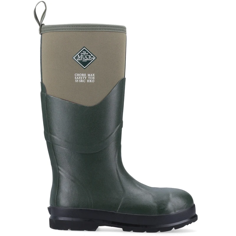 Muck Boots Unisex Chore Max S5 Sicherheits-Gummistiefel – Moss