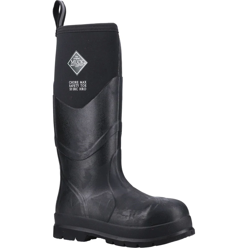 Muck Boots Unisex Chore Max S5 Sicherheits-Gummistiefel – Schwarz