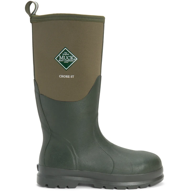 Muck Boots Unisex Chore Classic Steel Sicherheits-Gummistiefel – Moss