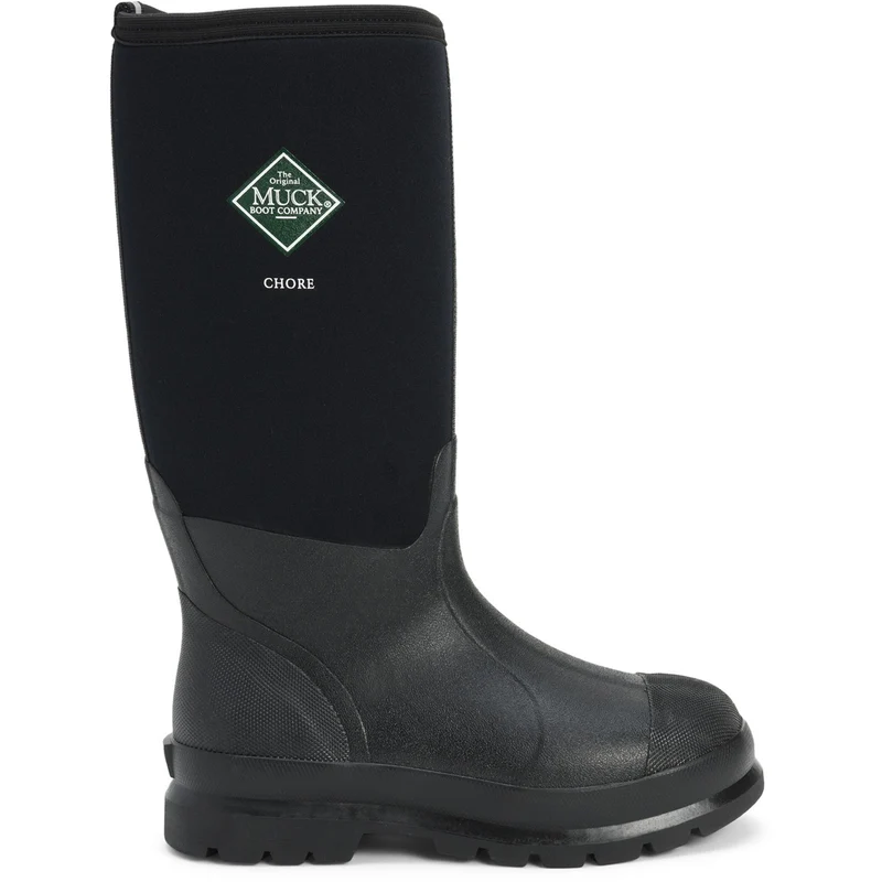 Muck Boots Unisex Chore Classic Hi gemusterter Gummistiefel – Schwarz