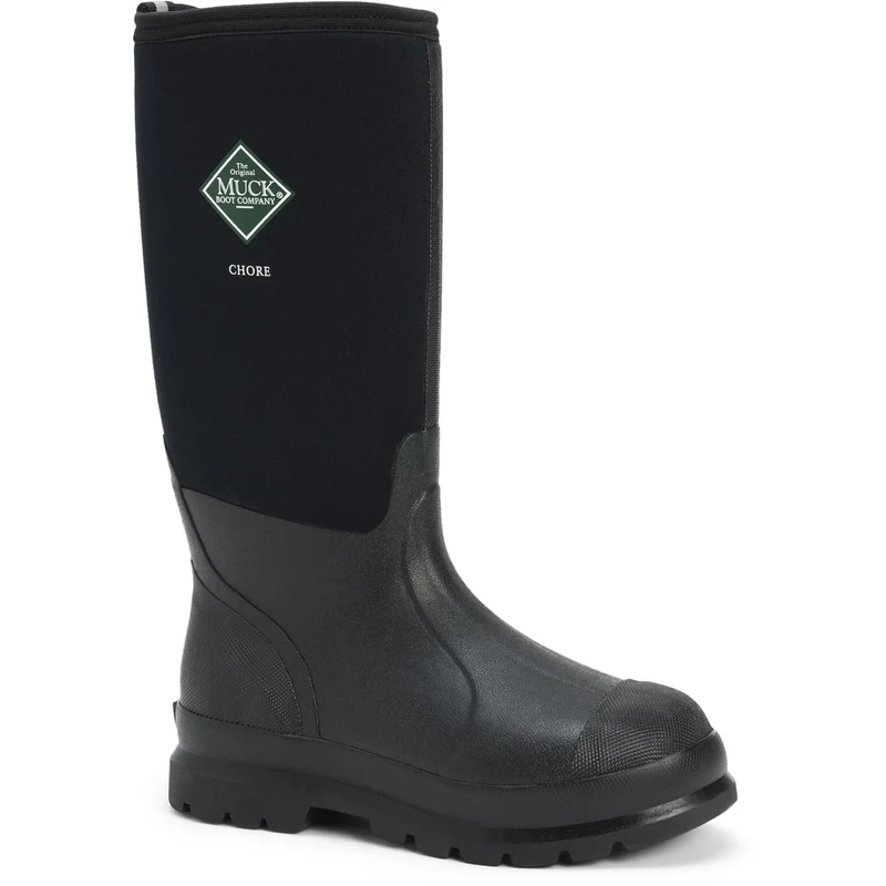 Muck Boots Unisex Chore Classic Hi gemusterter Gummistiefel – Schwarz
