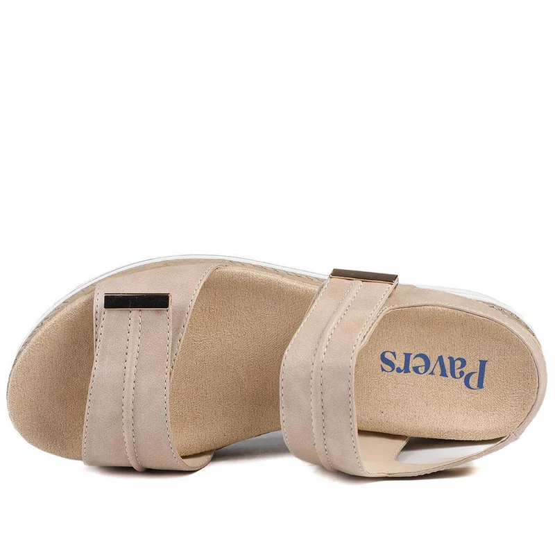 Dual Touch-Fastening Sandals - WBINS41055 / 327 235 - Beige