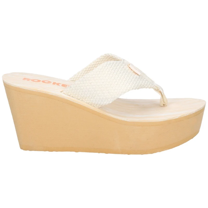 Rocket Dog Damen Diver Webbing Sandale – Creme
