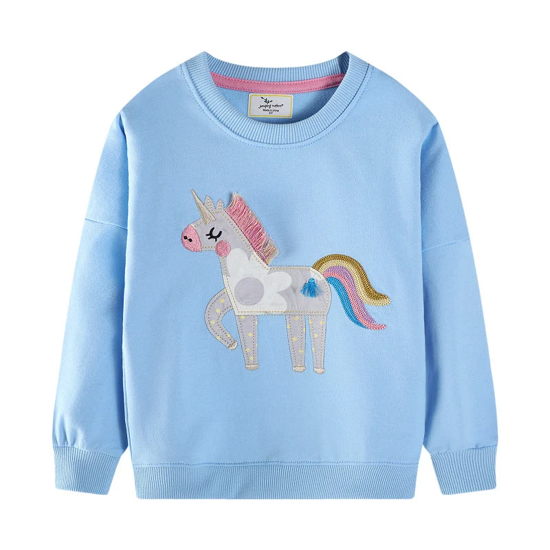 Mädchen Sweatshirt mit bezauberndem Einhorn-Design Drune
