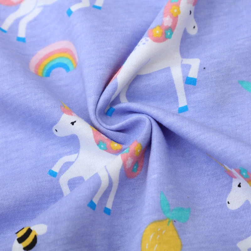 Mädchen Langarmkleid mit niedlichen Einhornmotiven Drune