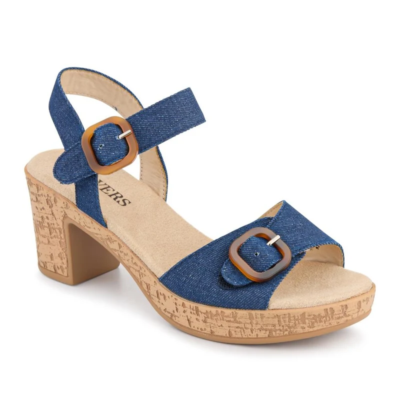 Tall-Heeled Sandals - WBINS41076 / 327 568 - Denim
