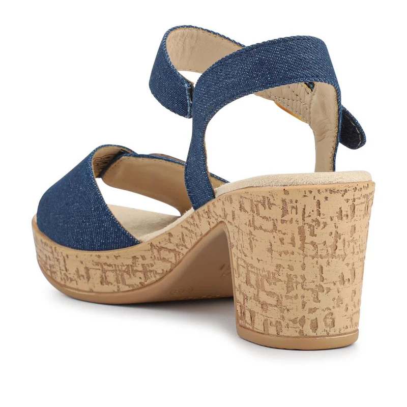 Tall-Heeled Sandals - WBINS41076 / 327 568 - Denim