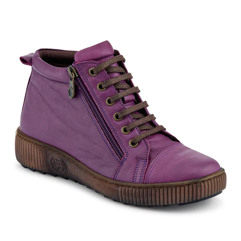 Leather Lace-Up Boots - HAK40013 / 326 039