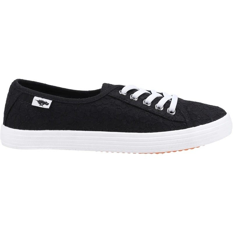 Rocket Dog Damen Chow Chow Elsie Eyelet Casual Trainer – Schwarz