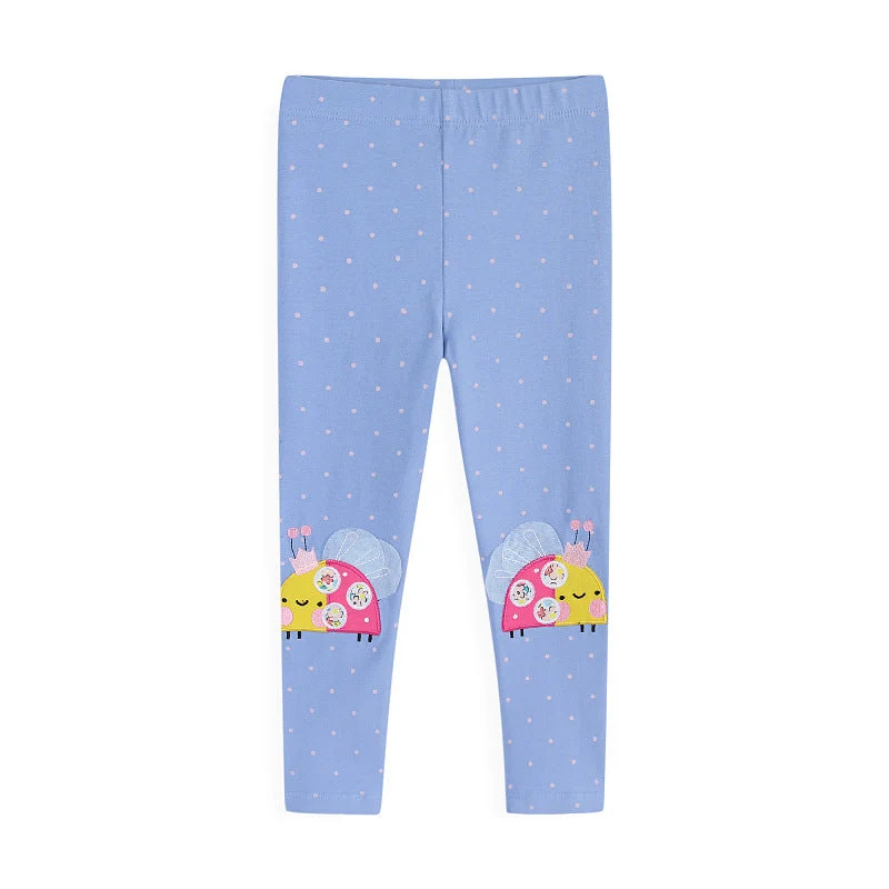 Mädchen Leggings mit fröhlichem Schneckenmotiv Drune