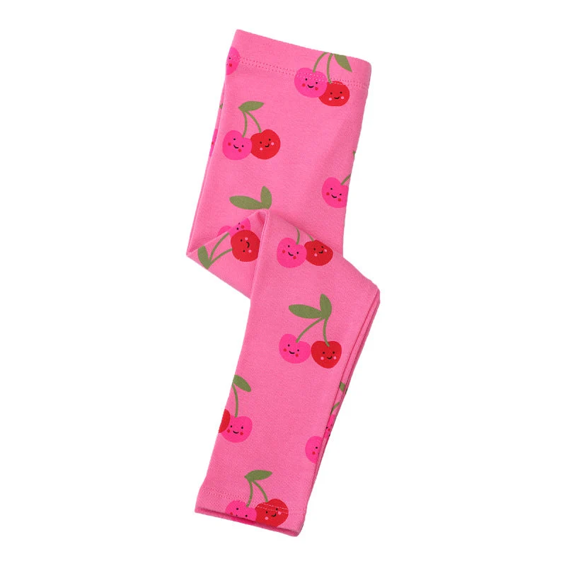 Mädchen Leggings mit fröhlichem Kirschmuster Drune