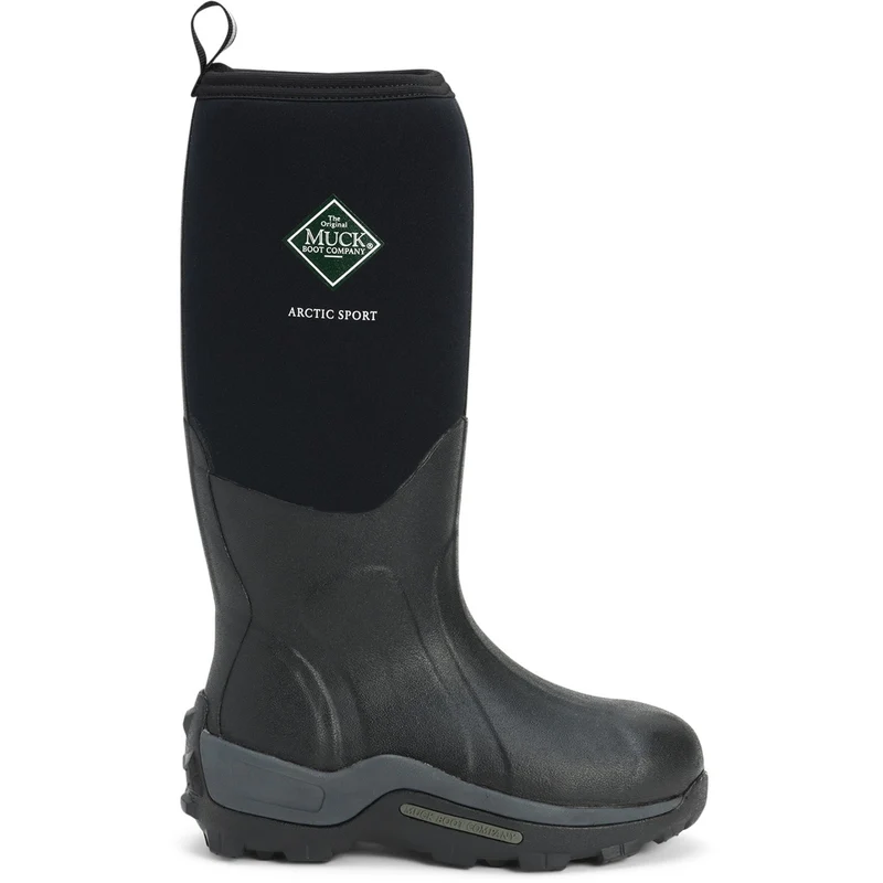 Muck Boots Unisex Arctic Sport Pull On Gummistiefel – Schwarz