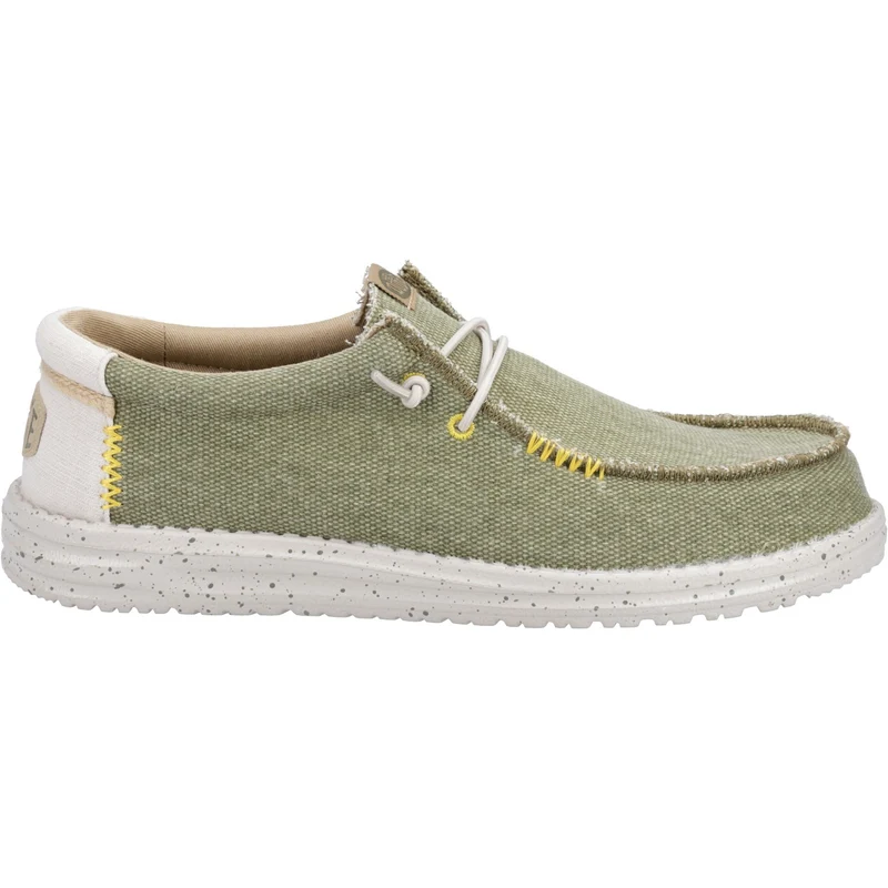 Hey Dude Wally Coastline Jute-Herrenschuh – Olivgrün