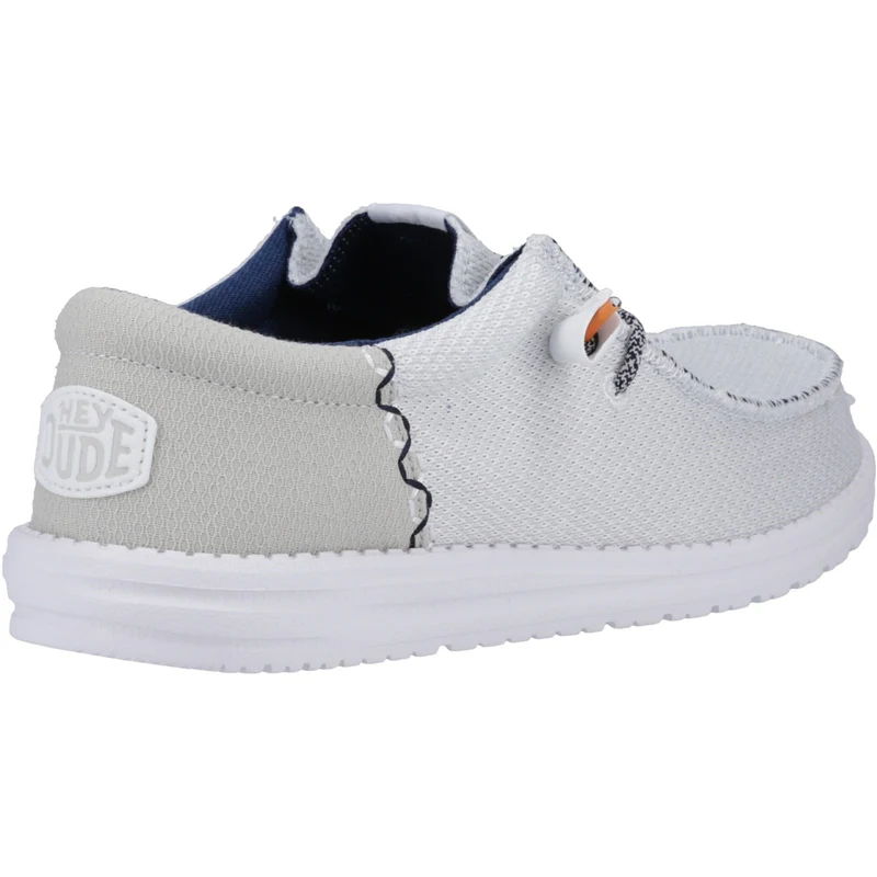 Hey Dude Wally Funk Herrenschuh mit offenem Mesh-Gewebe – Weiß