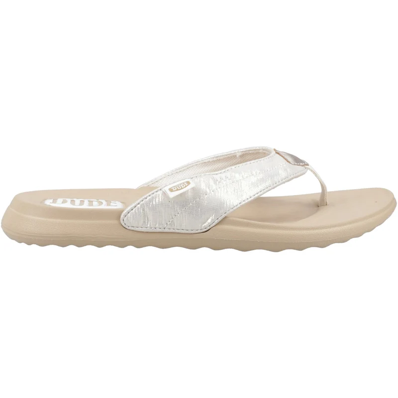 Hey Dude Christi Flip Classic Sandale für Damen – Gold