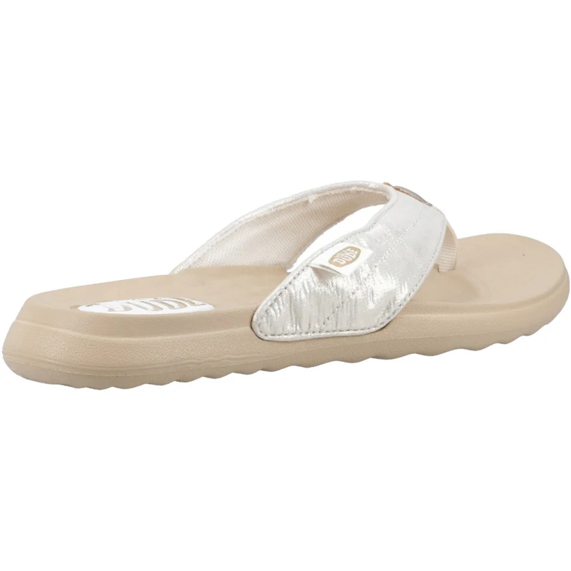Hey Dude Christi Flip Classic Sandale für Damen – Gold