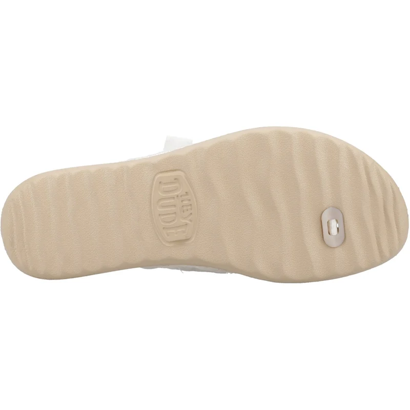 Hey Dude Christi Flip Classic Sandale für Damen – Gold