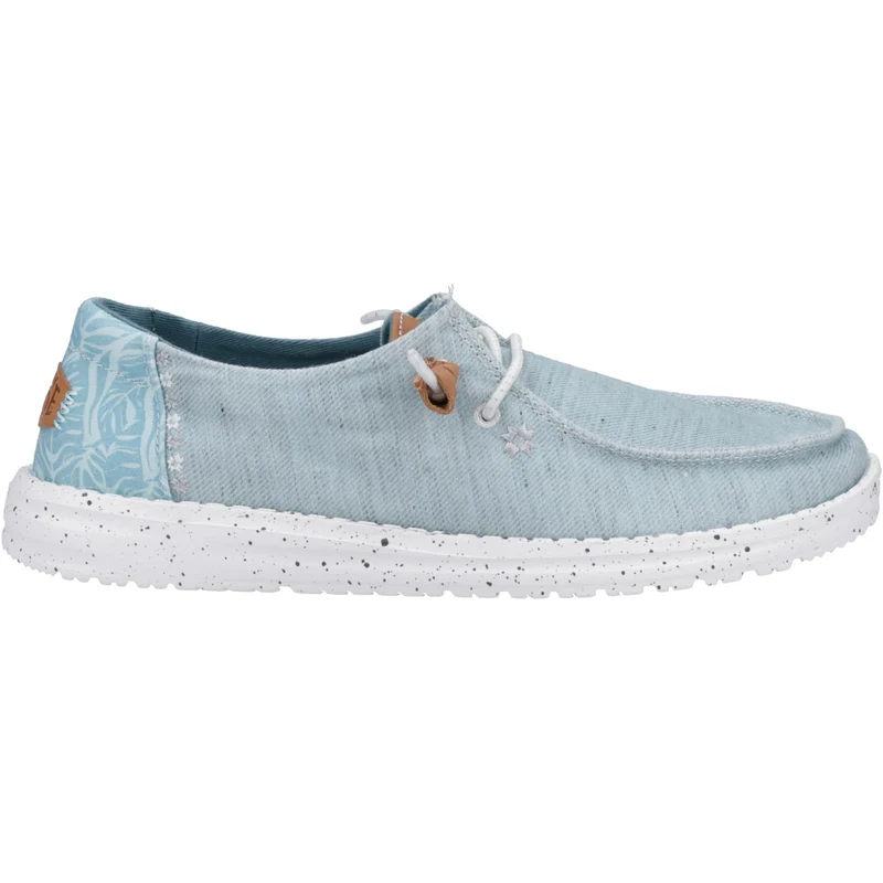 Hey Dude Damenschuh Wendy Heathered Slub Tropical - Blau