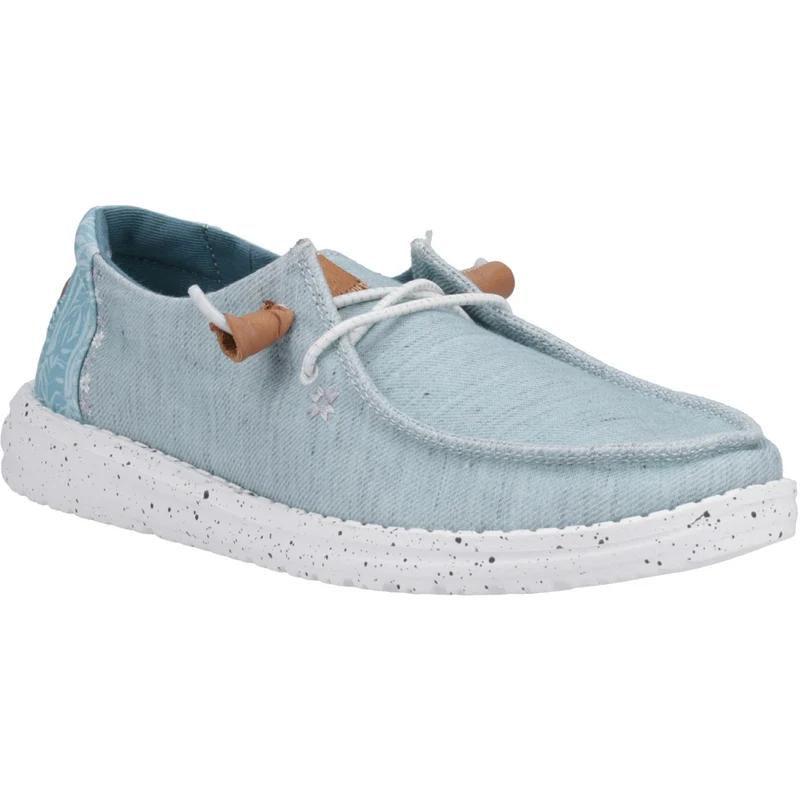 Hey Dude Damenschuh Wendy Heathered Slub Tropical - Blau