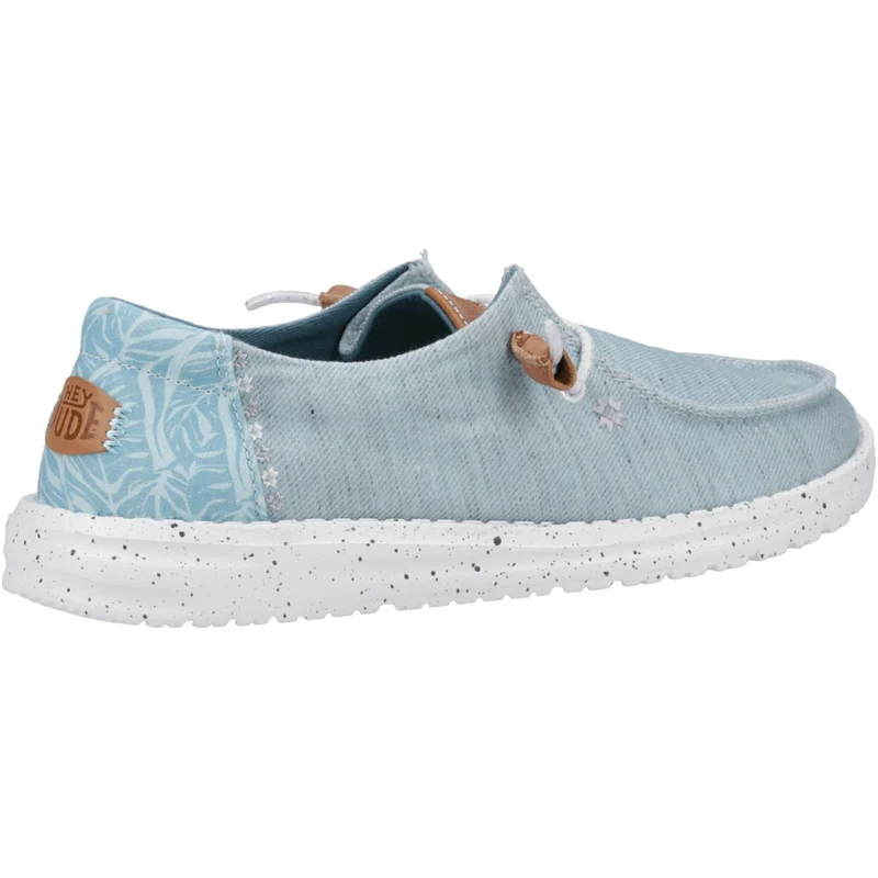 Hey Dude Damenschuh Wendy Heathered Slub Tropical - Blau