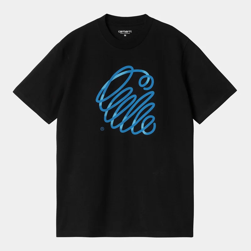 Carhartt WIP Herren-Nudel-T-Shirt – Schwarz