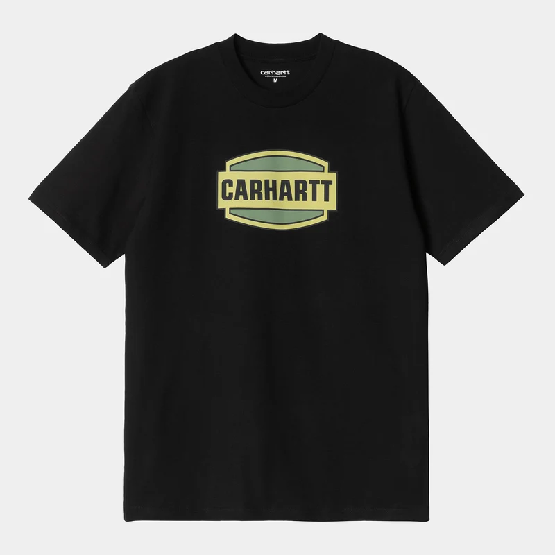 Carhartt WIP Herren-T-Shirt mit Press-Schriftzug – Schwarz