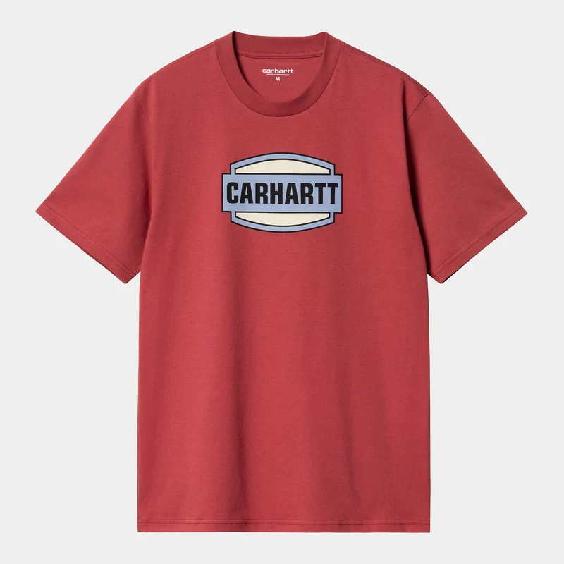 Carhartt WIP Herren-T-Shirt mit Press-Schriftzug – Toskana